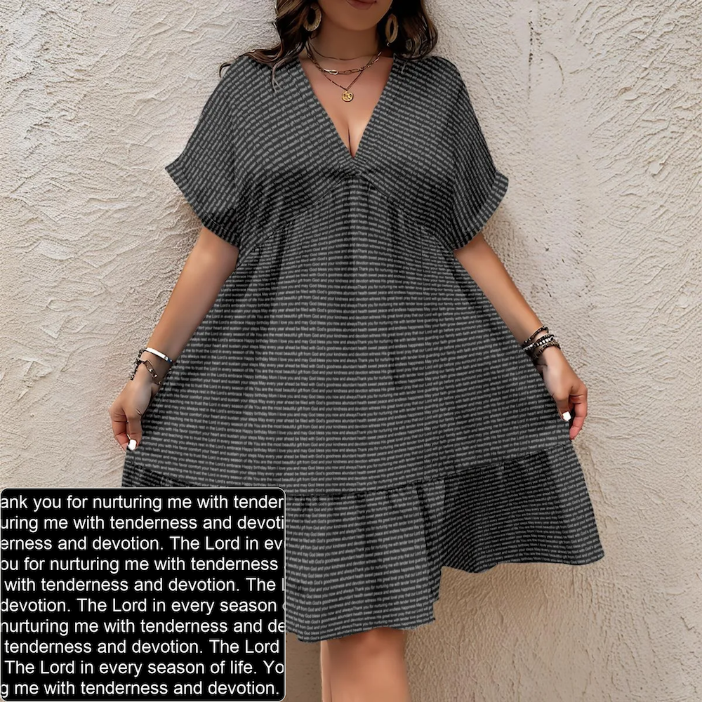 Women's V-Neck Dress | Personalized