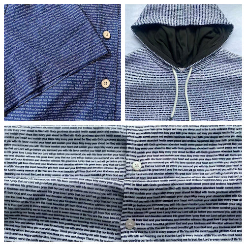 Warm fleece hoodie