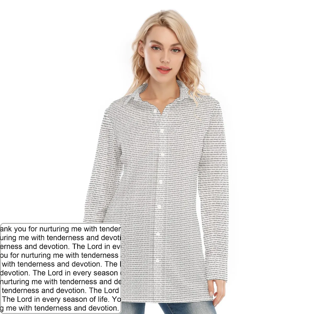 Women's Long Shirt Dress | Personalized