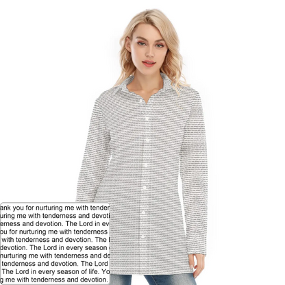 Women's Long Shirt Dress | Personalized
