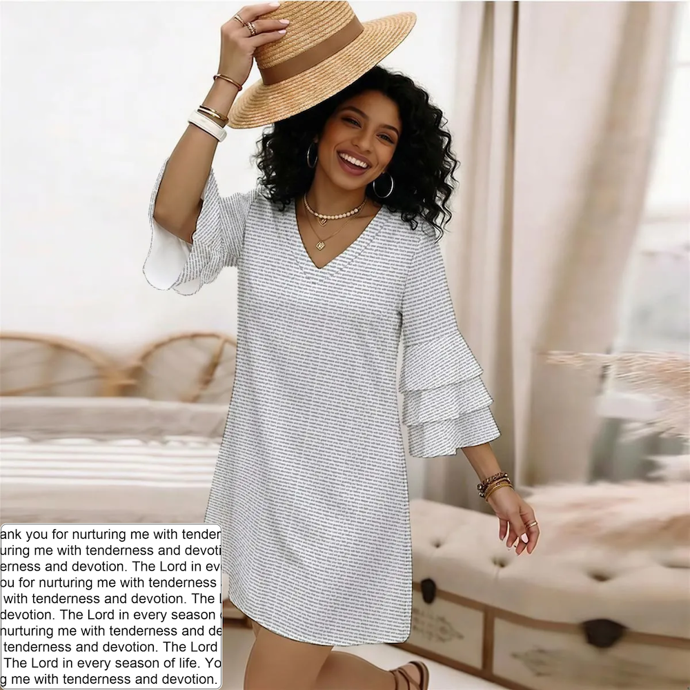 Women's Ruffle-Sleeve Dress | Personalized