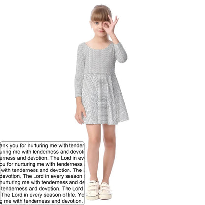 Girls' Long Sleeve Dress | Personalized