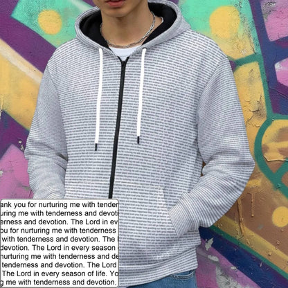 Unisex Heavyweight Fleece Zip-Up Hoodie | Song Lyrics & Bible Verse Gift For All