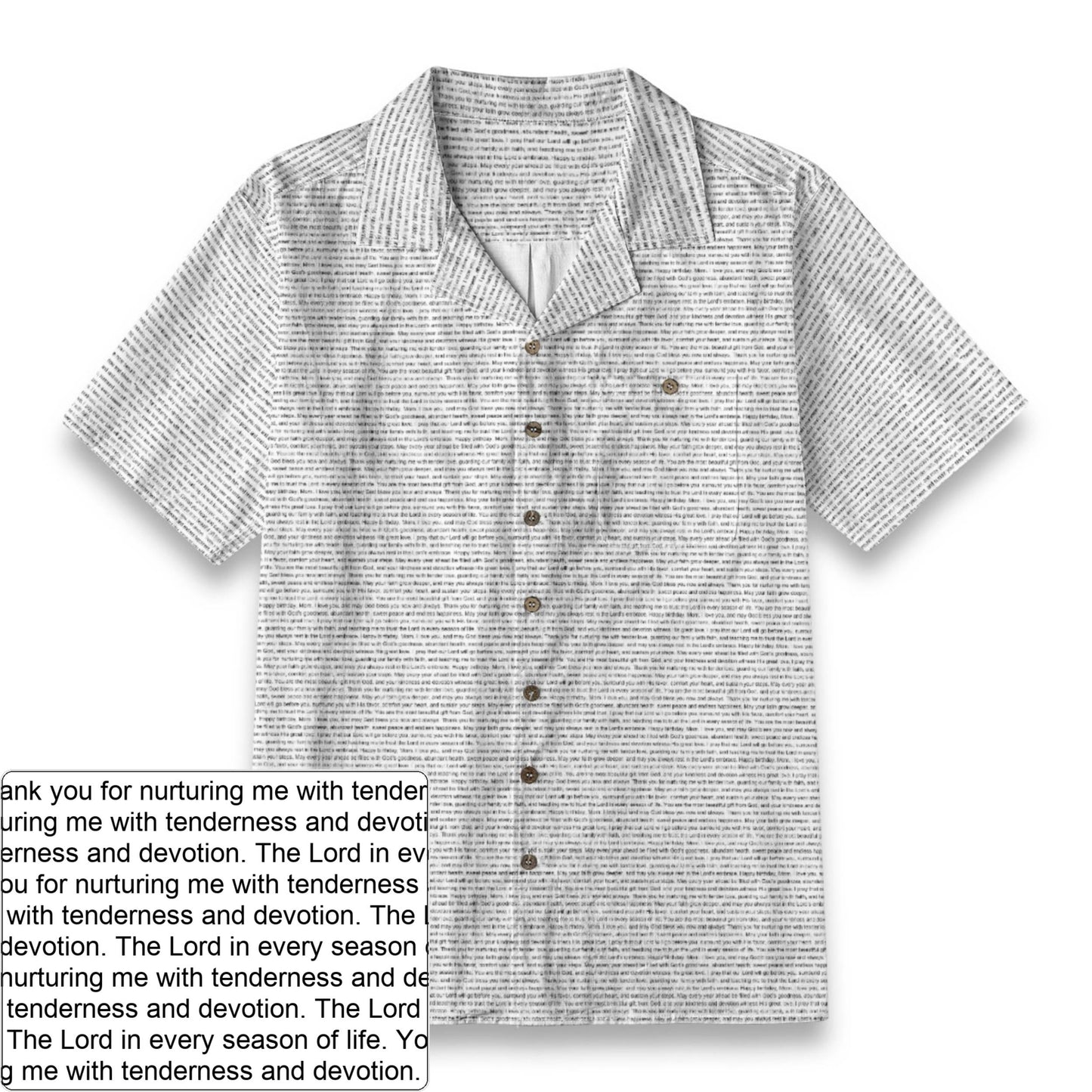 Men's Slub Cotton Hawaiian Shirt | Personalized