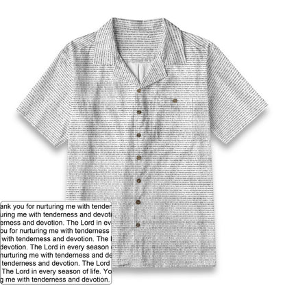 Men's Slub Cotton Hawaiian Shirt | Personalized