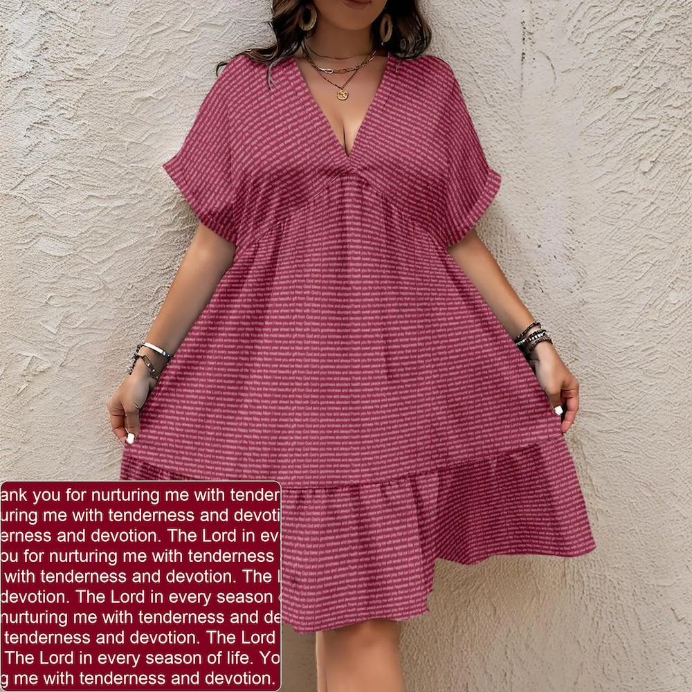 Women's V-Neck Dress | Personalized