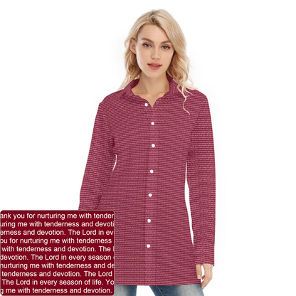 Women's Long Shirt Dress | Personalized