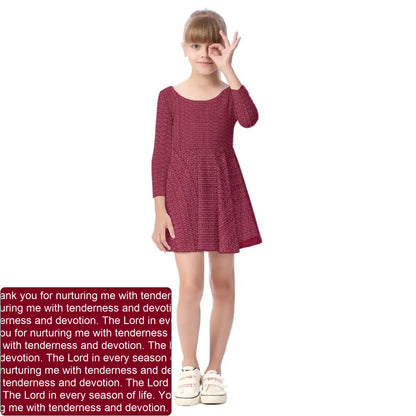 Girls' Long Sleeve Dress | Personalized