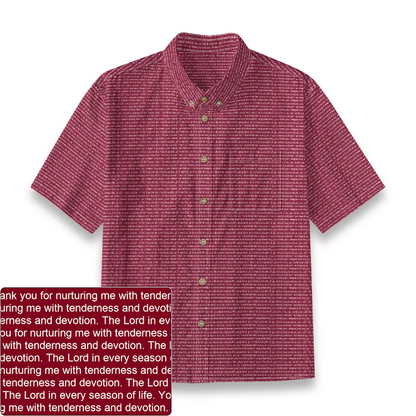 Kids' Slub Cotton Button-Down Shirt | Personalized