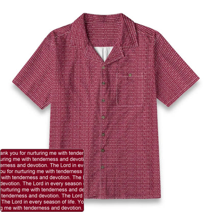 Men's Slub Cotton Hawaiian Shirt | Personalized