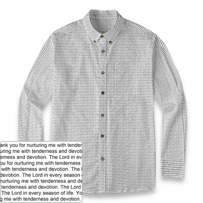 Men's Slub Cotton Button-Down LS Shirt | Personalized