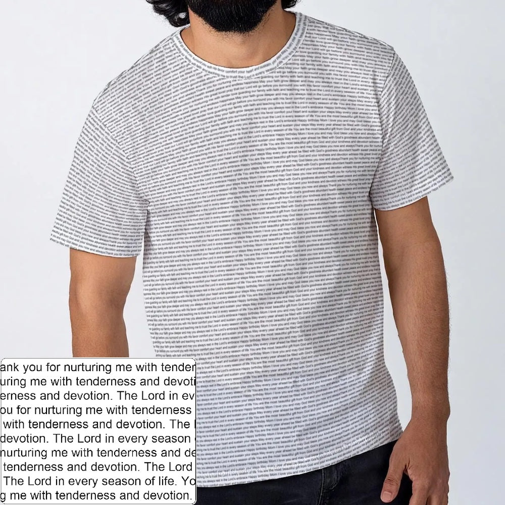 Men's Cotton Crewneck T-Shirt | Personalized