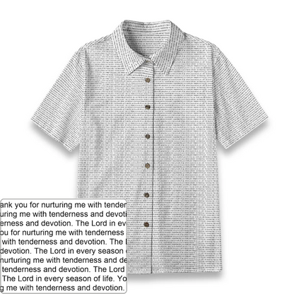 Kids' Slub Cotton Button-Down Shirt | Personalized