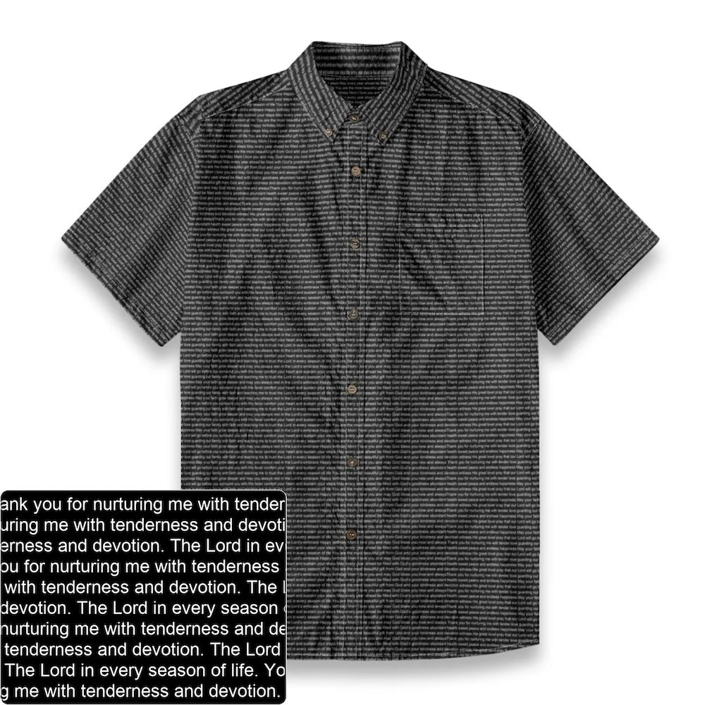 Men's Slub Cotton Button-Down Shirt | Personalized