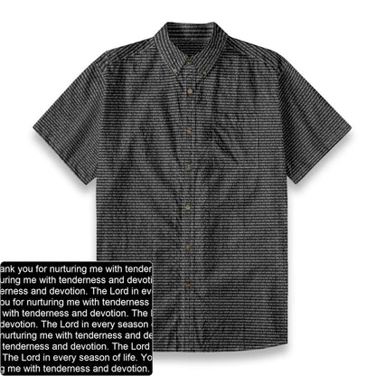 Men's Slub Cotton Button-Down Shirt | Personalized
