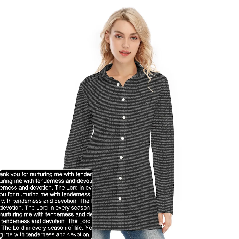 Women's Long Shirt Dress | Personalized