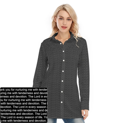 Women's Long Shirt Dress | Personalized