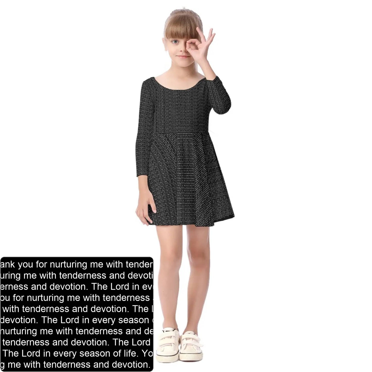 Girls' Long Sleeve Dress | Personalized
