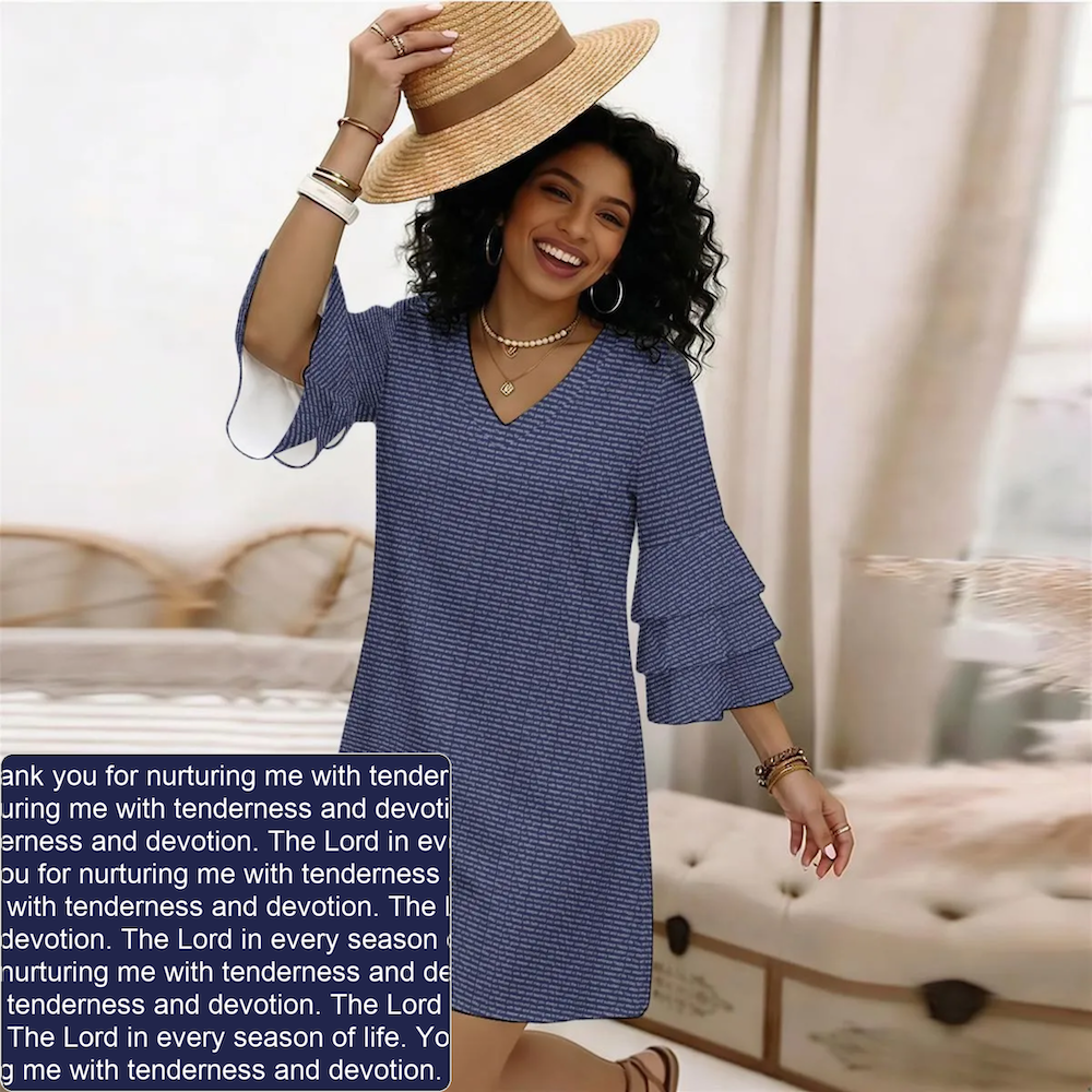 Women's Ruffle-Sleeve Dress | Personalized