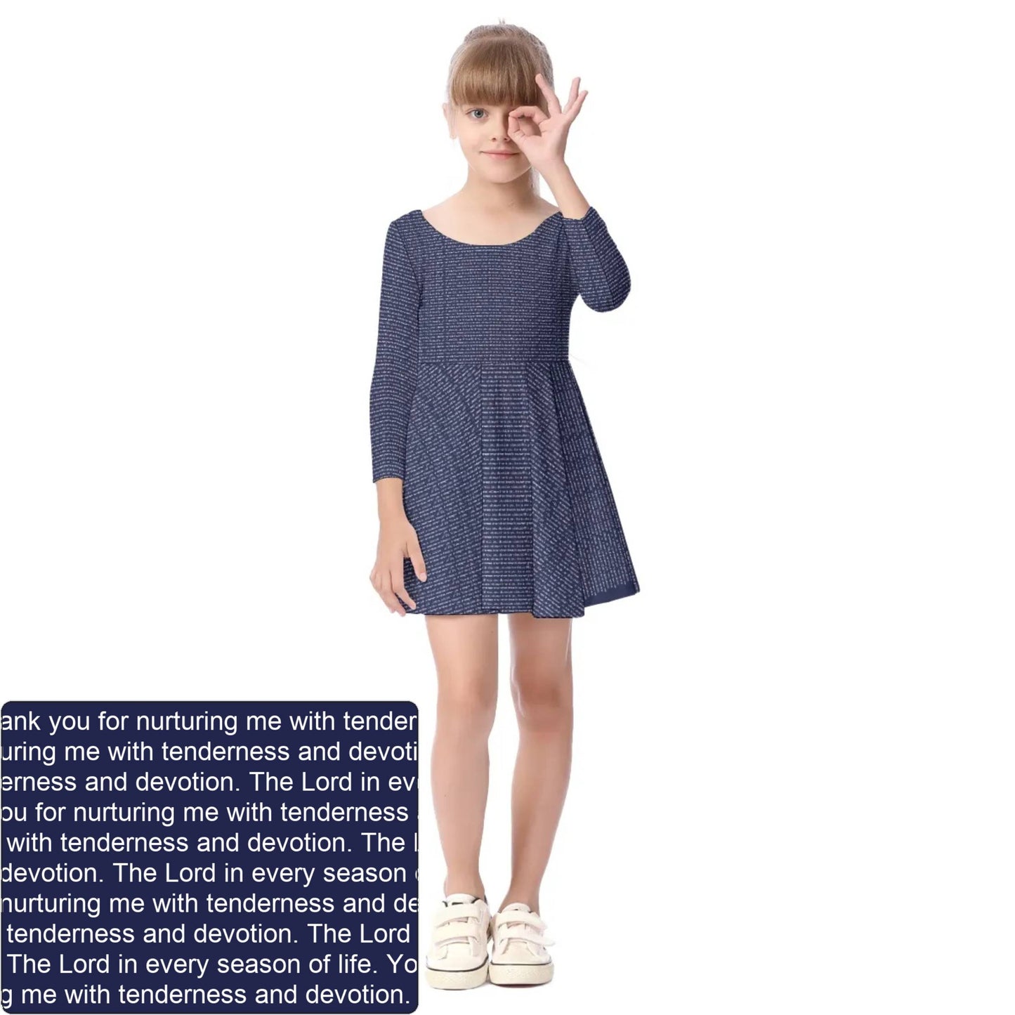 Girls' Long Sleeve Dress | Personalized