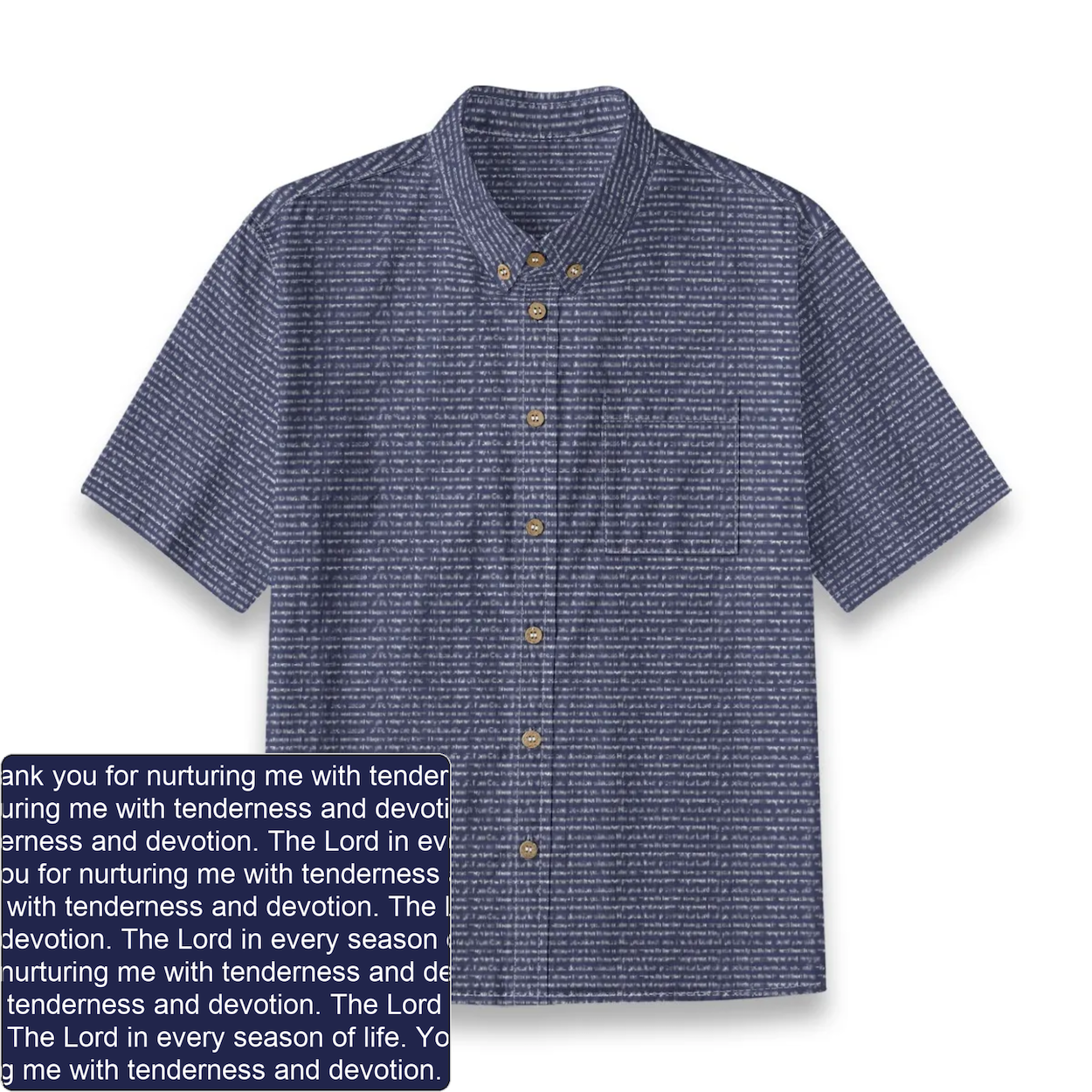 Kids' Slub Cotton Button-Down Shirt | Personalized