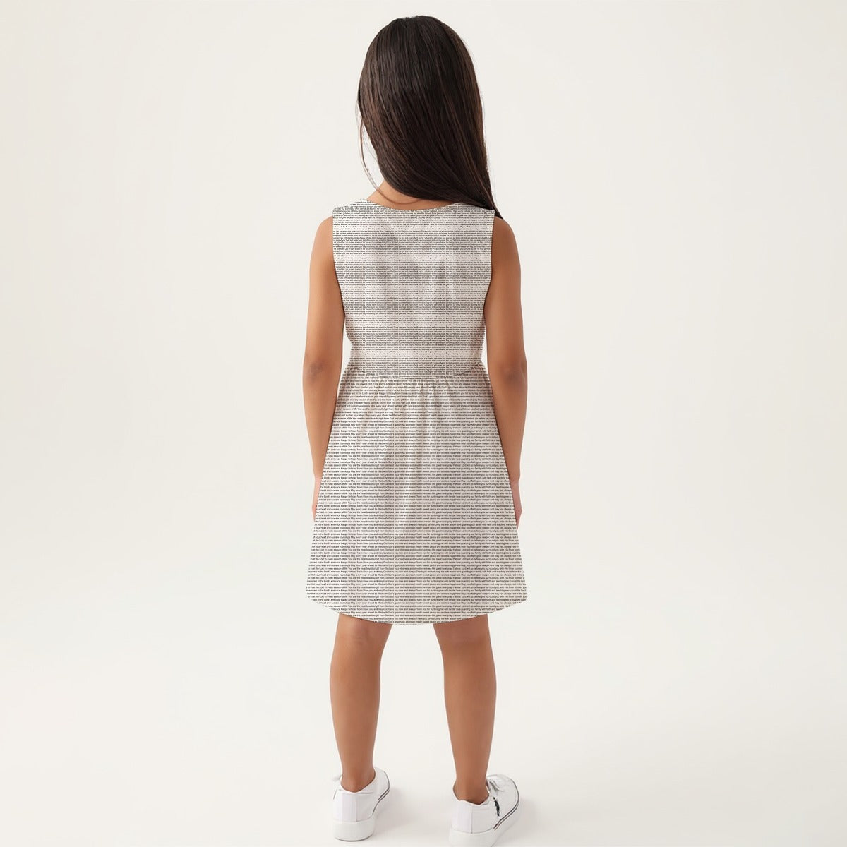 Girls' Sleeveless A-Line Dress | Personalized