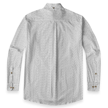 Men's Slub Cotton Button-Down LS Shirt | Personalized