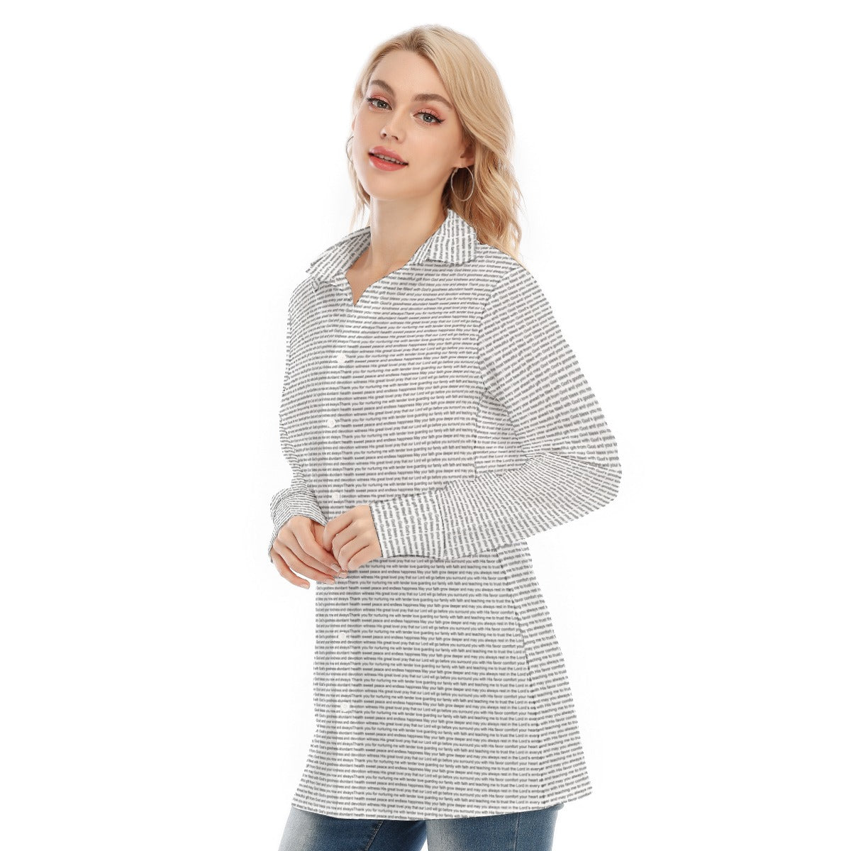 Women's Long Shirt Dress | Personalized