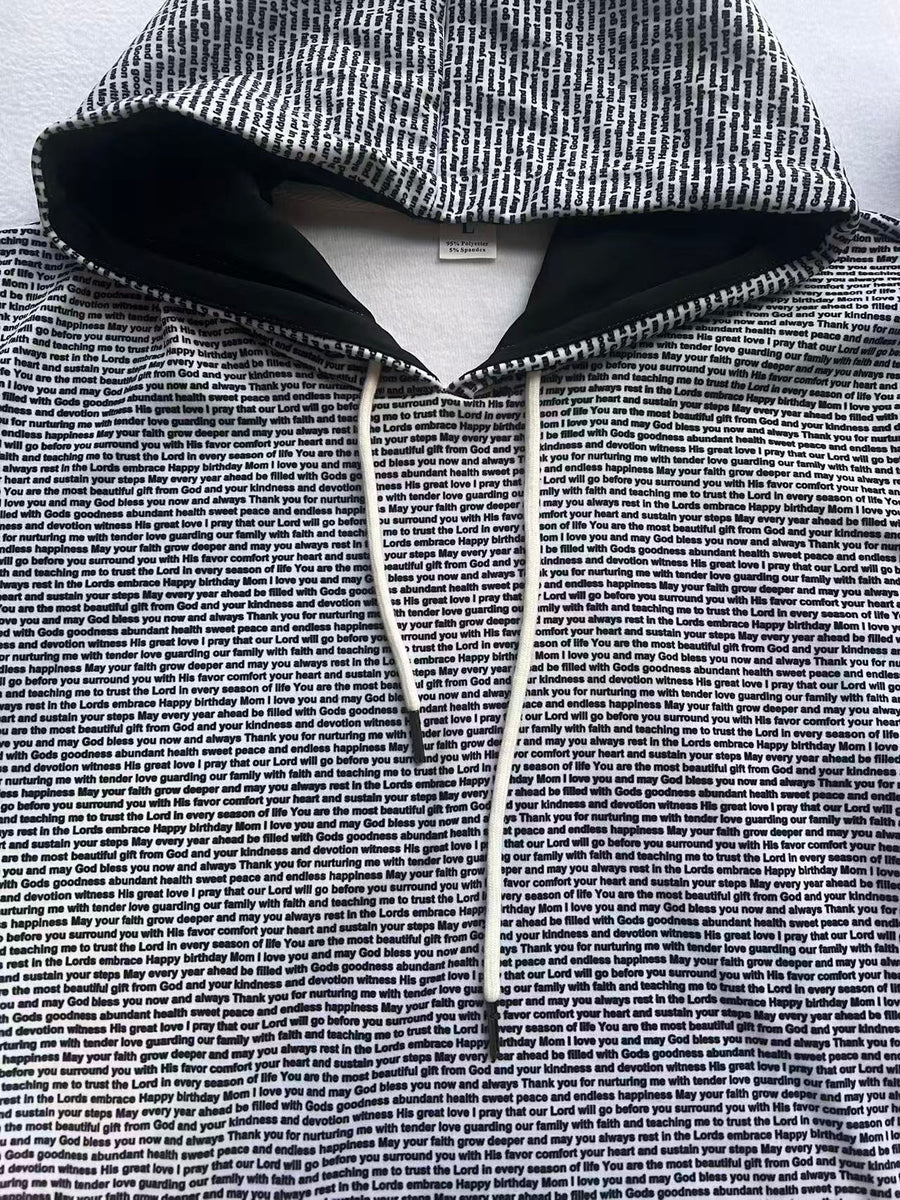 Warm fleece hoodie
