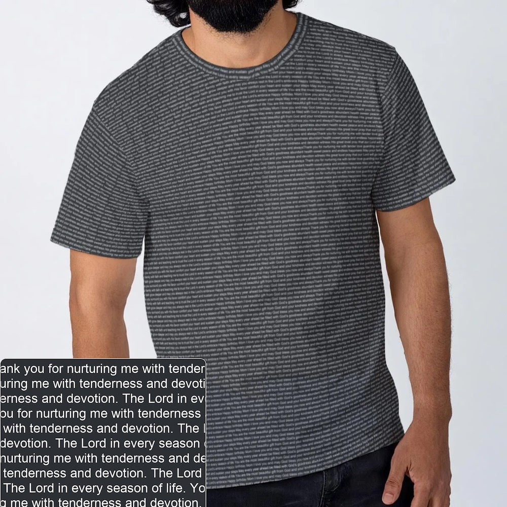 Men's Cotton Crewneck T-Shirt | Personalized