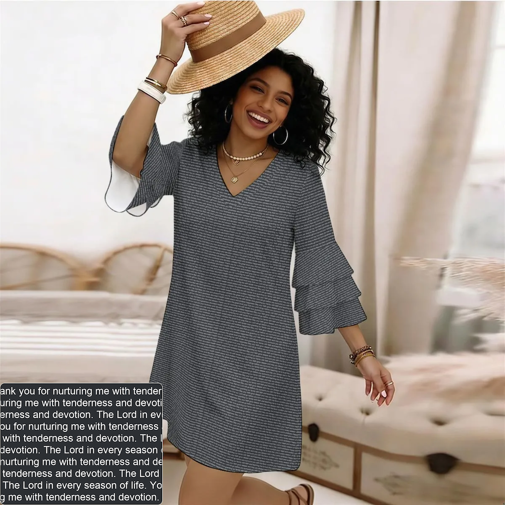 Women's Ruffle-Sleeve Dress | Personalized