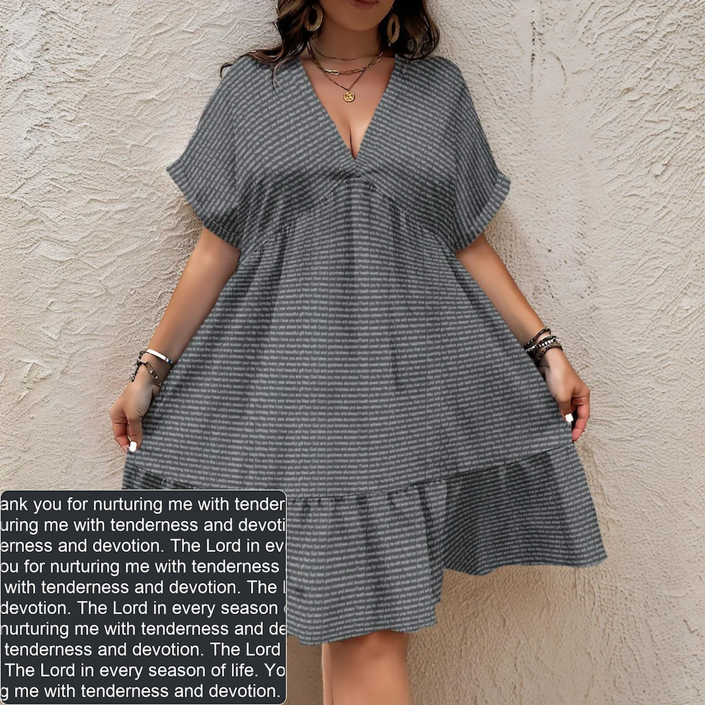 Women's V-Neck Dress | Personalized