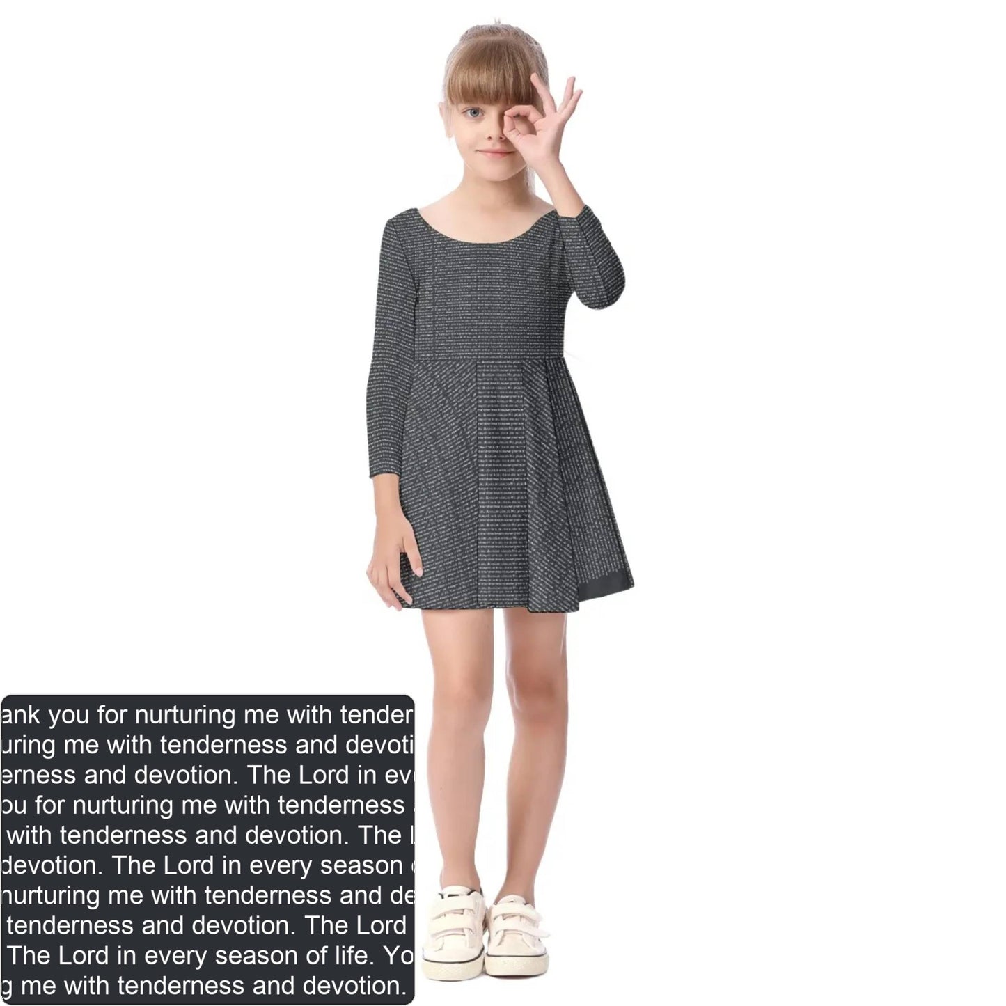 Girls' Long Sleeve Dress | Personalized