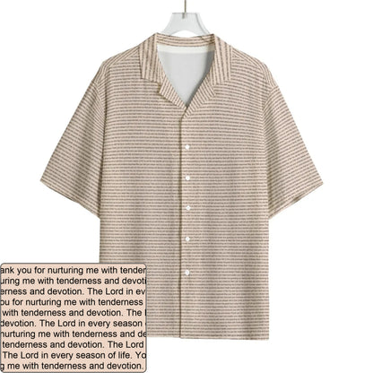 Men's Rayon AOP Hawaiian Shirt | Personalized Verse & Text