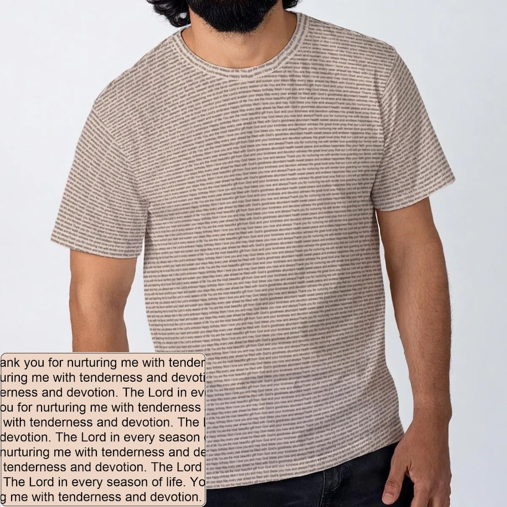 Men's Cotton Crewneck T-Shirt | Personalized