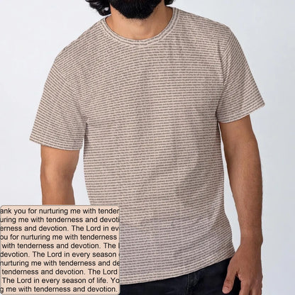 Men's Cotton Crewneck T-Shirt | Personalized