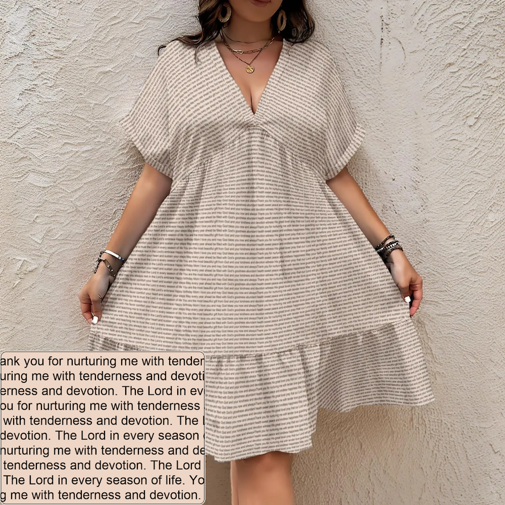 Women's V-Neck Dress | Personalized