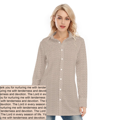 Women's Long Shirt Dress | Personalized