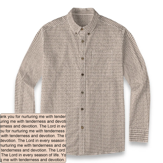 Men's Slub Cotton Button-Down LS Shirt | Personalized