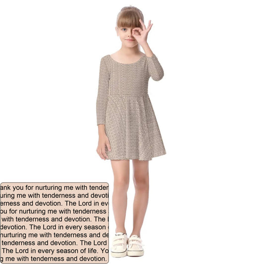 Girls' Long Sleeve Dress | Personalized