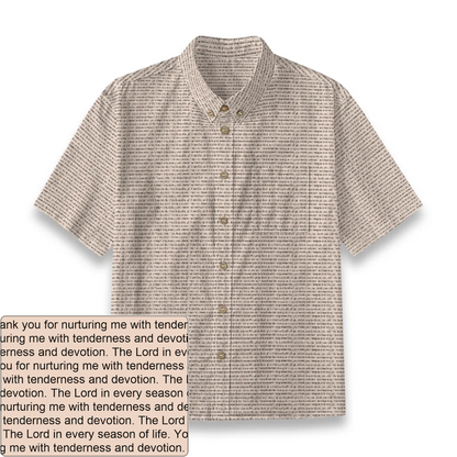 Kids' Slub Cotton Button-Down Shirt | Personalized