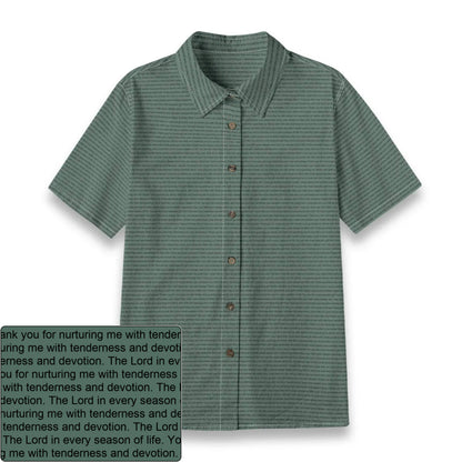 Women's Slub Cotton AOP Shirt | Personalized Verse & Text