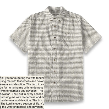 Men's Slub Cotton Button-Down Shirt | Personalized