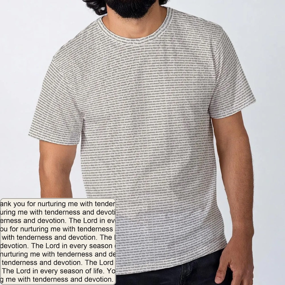 Men's Cotton Crewneck T-Shirt | Personalized