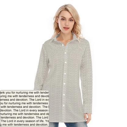 Women's Long Shirt Dress | Personalized