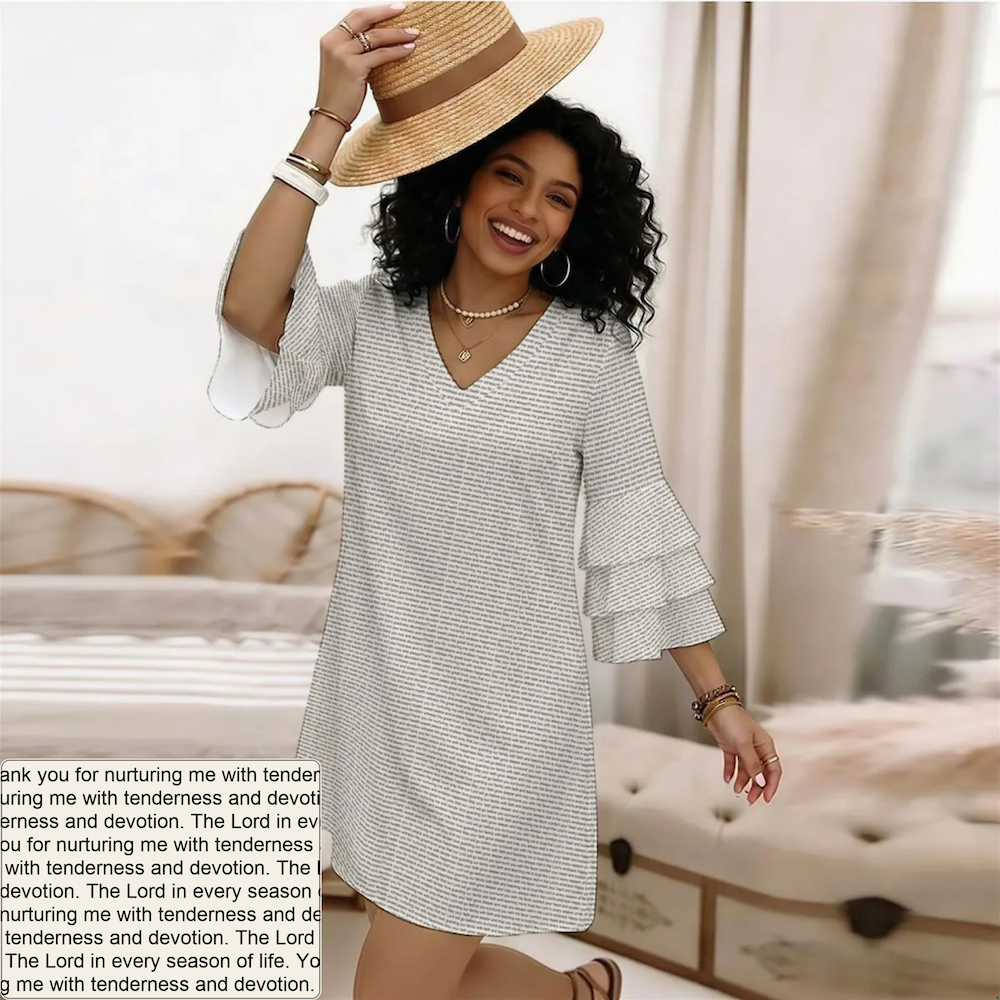 Women's Ruffle-Sleeve Dress | Personalized