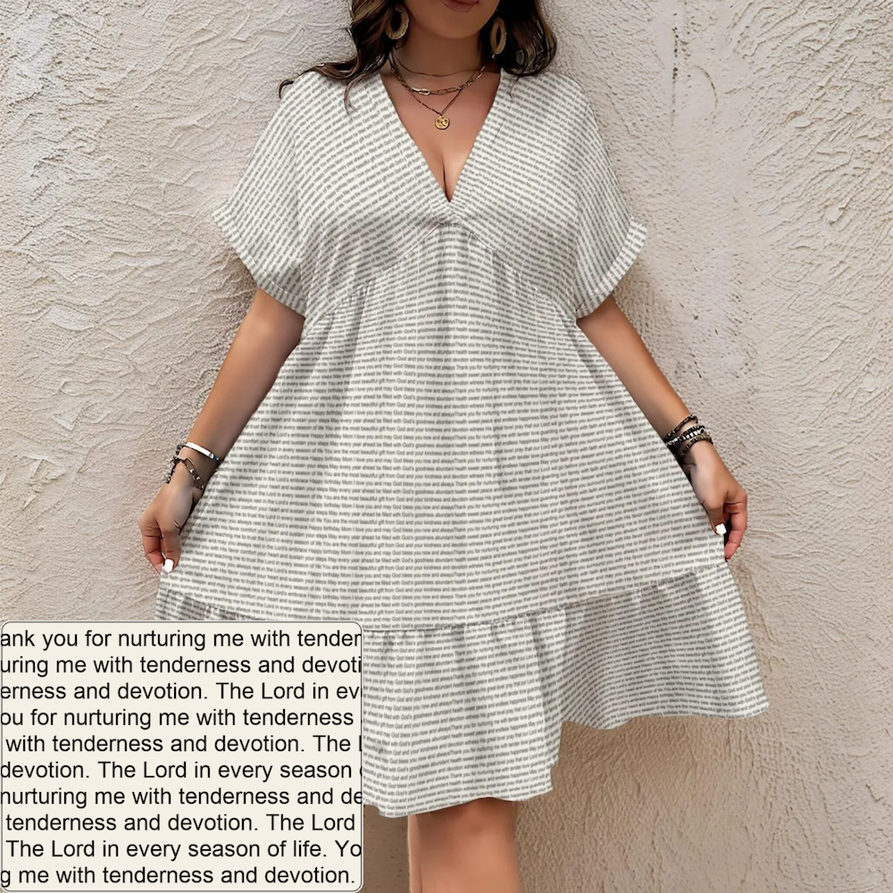 Women's V-Neck Dress | Personalized
