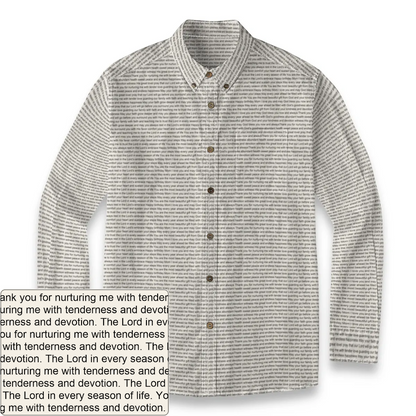 Men's Slub Cotton Button-Down LS Shirt | Personalized