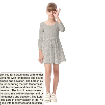Girls' Long Sleeve Dress | Personalized