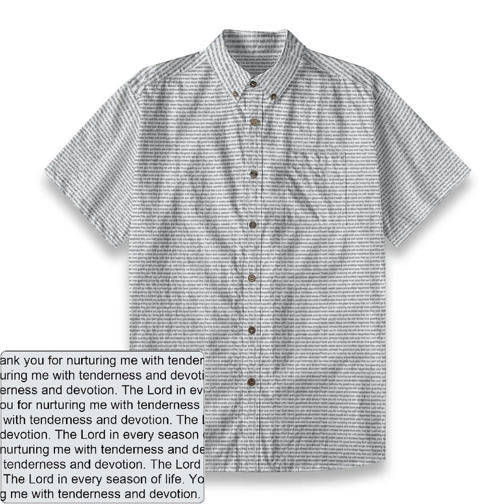 Men's Slub Cotton Button-Down Shirt | Personalized